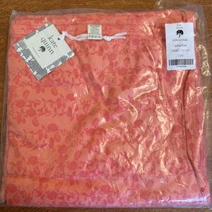 kate quinn Coral & Pink Floral baby blanket